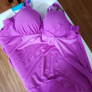40D Cacique Fuscia Tankini